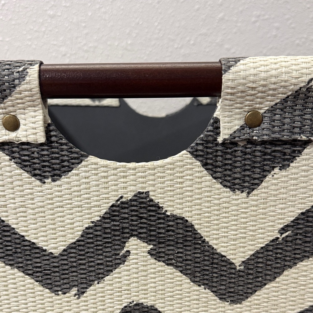 Chevron Patterned Storage Basket - Picture 3 of 5